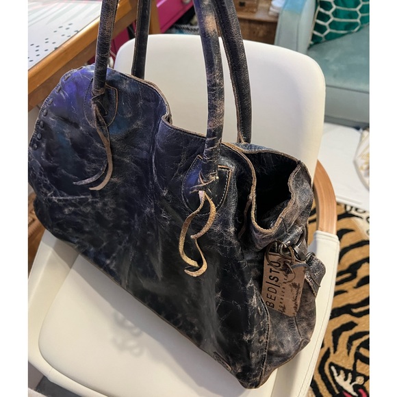 COPY - BED STU ROCKAWAY LEATHER BAG IN BLACK LUX - Picture 3 of 13